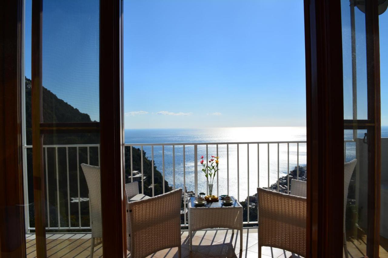 Casa Rossia Breathtaking Sea View Apartment In ポジターノ エクステリア 写真